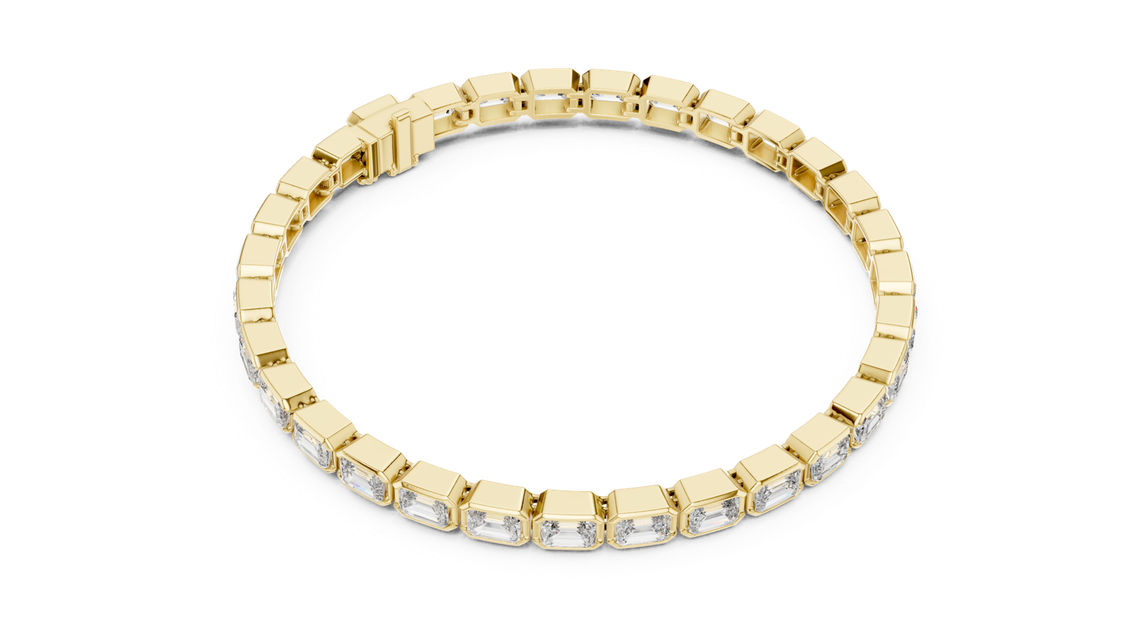 Eternal Emerald Cut Diamond Tennis Bracelet