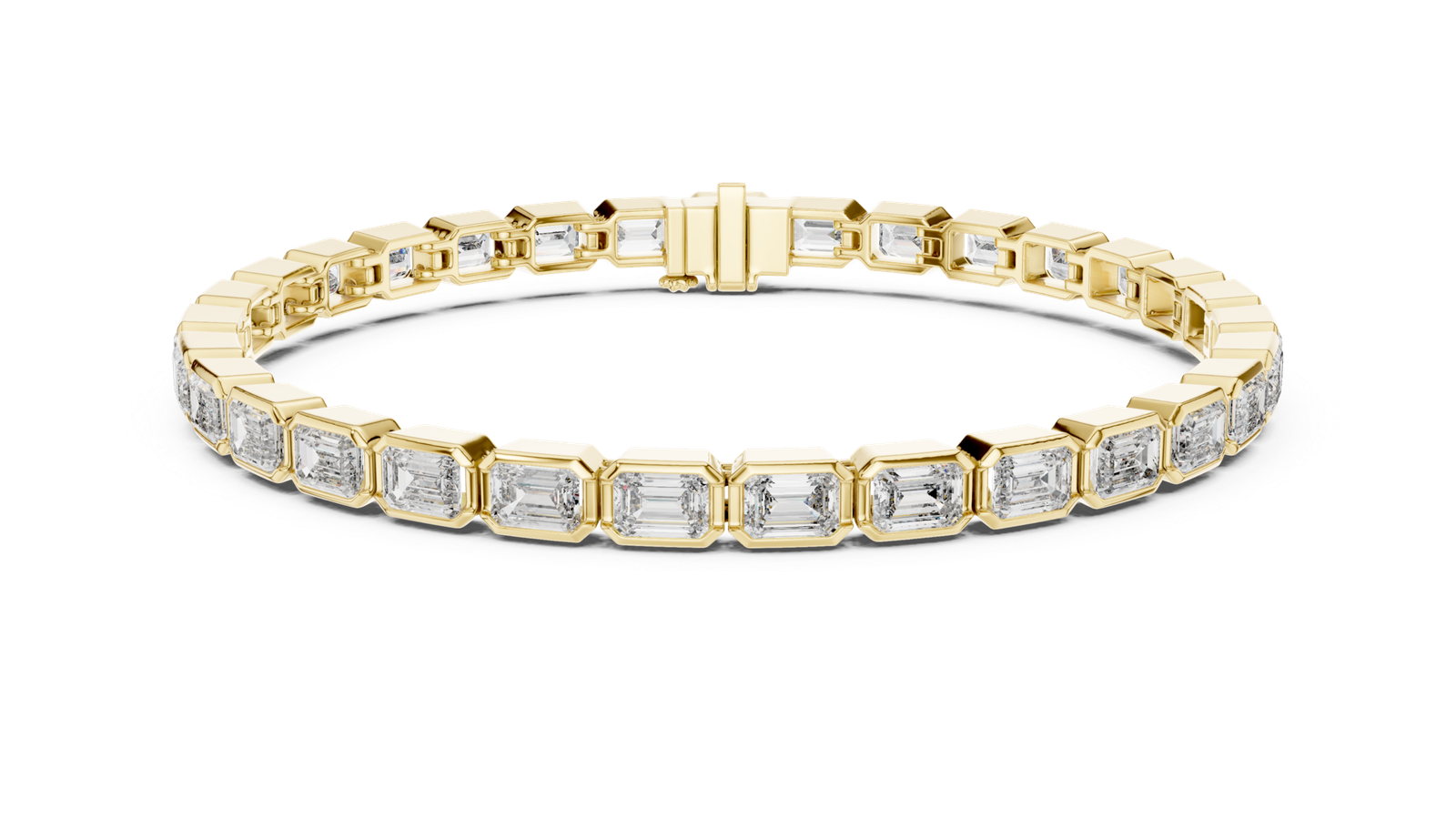 Eternal Emerald Cut Diamond Tennis Bracelet