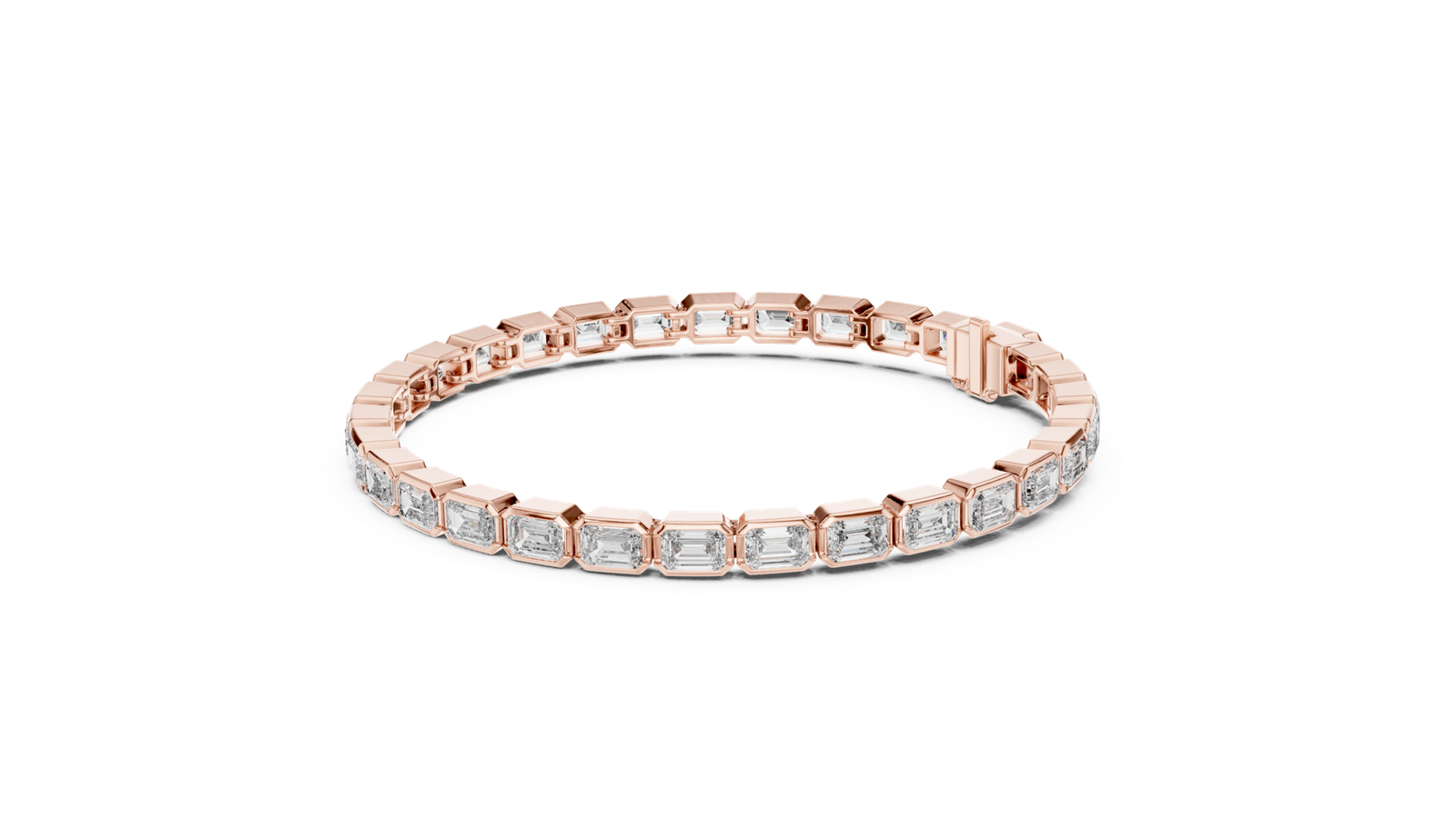 Eternal Emerald Cut Diamond Tennis Bracelet