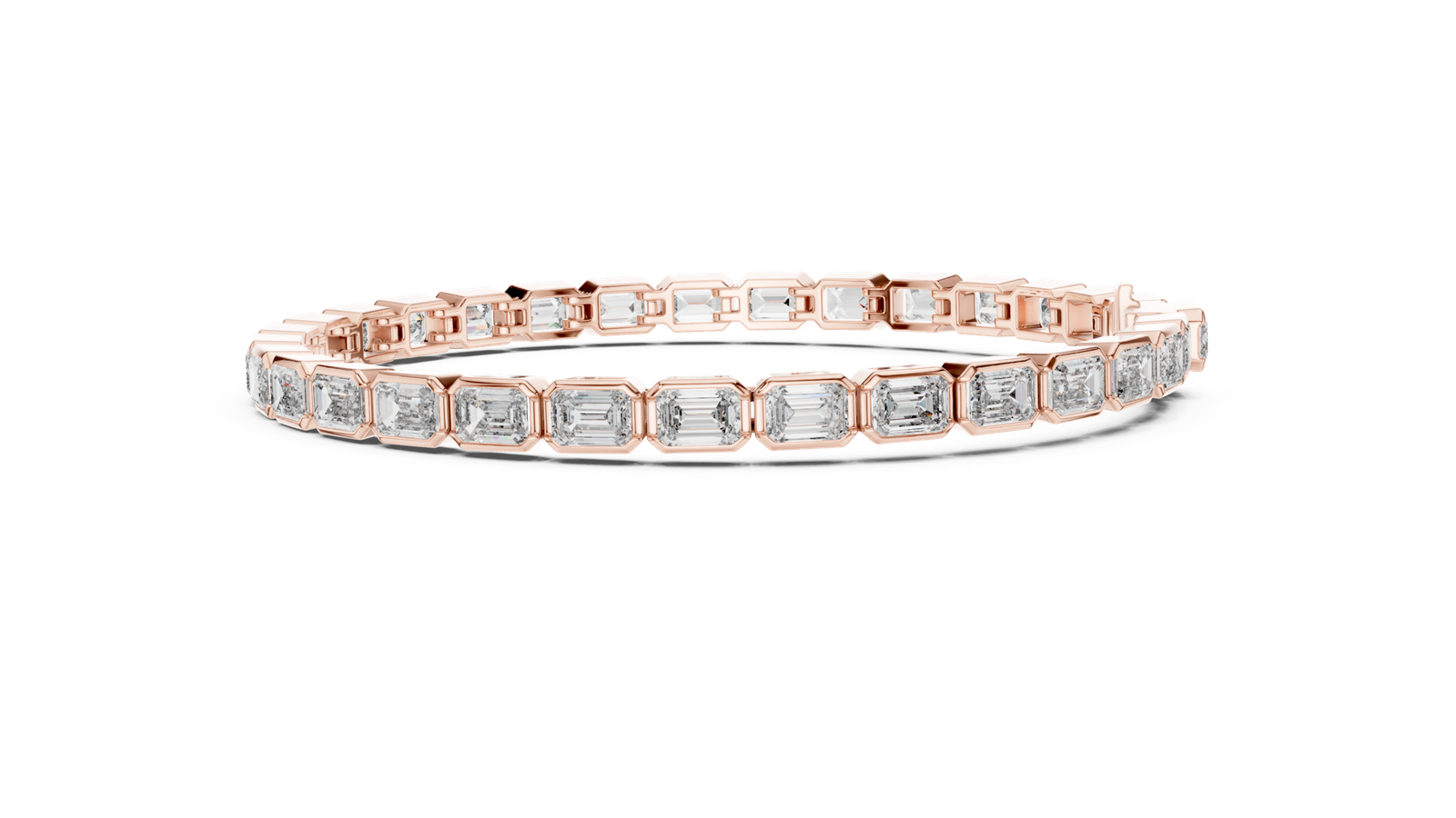 Eternal Emerald Cut Diamond Tennis Bracelet