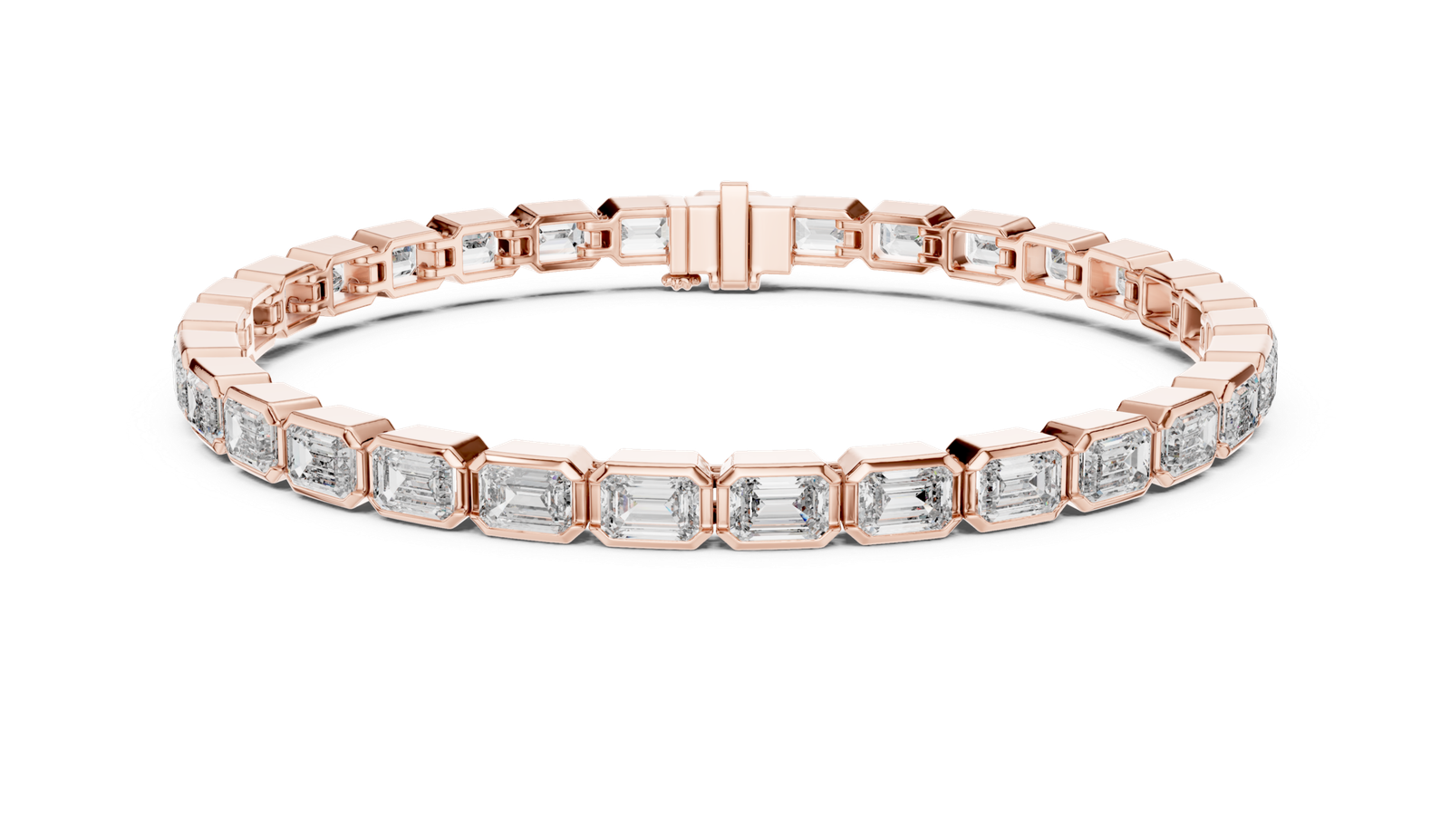 Eternal Emerald Cut Diamond Tennis Bracelet