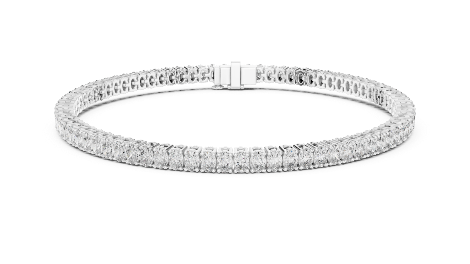 Jardin Celeste Oval Diamond Tennis Bracelet