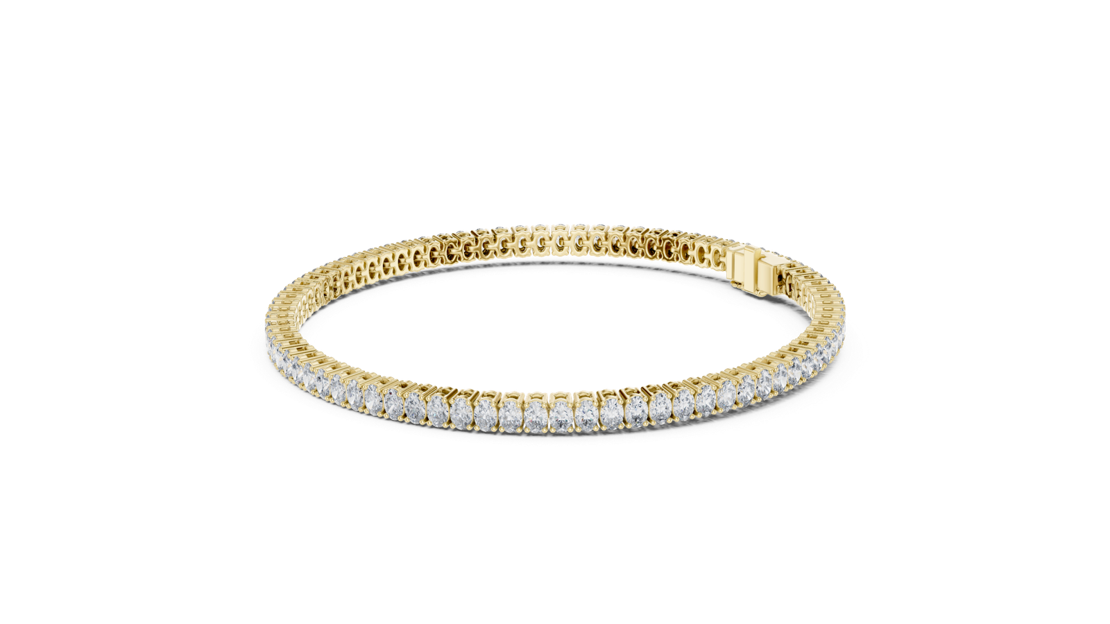 Jardin Celeste Oval Diamond Tennis Bracelet