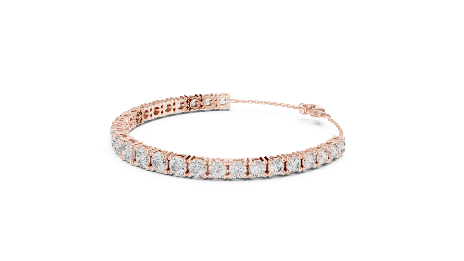 Élysée Graduated Round Diamond Chain Bracelet