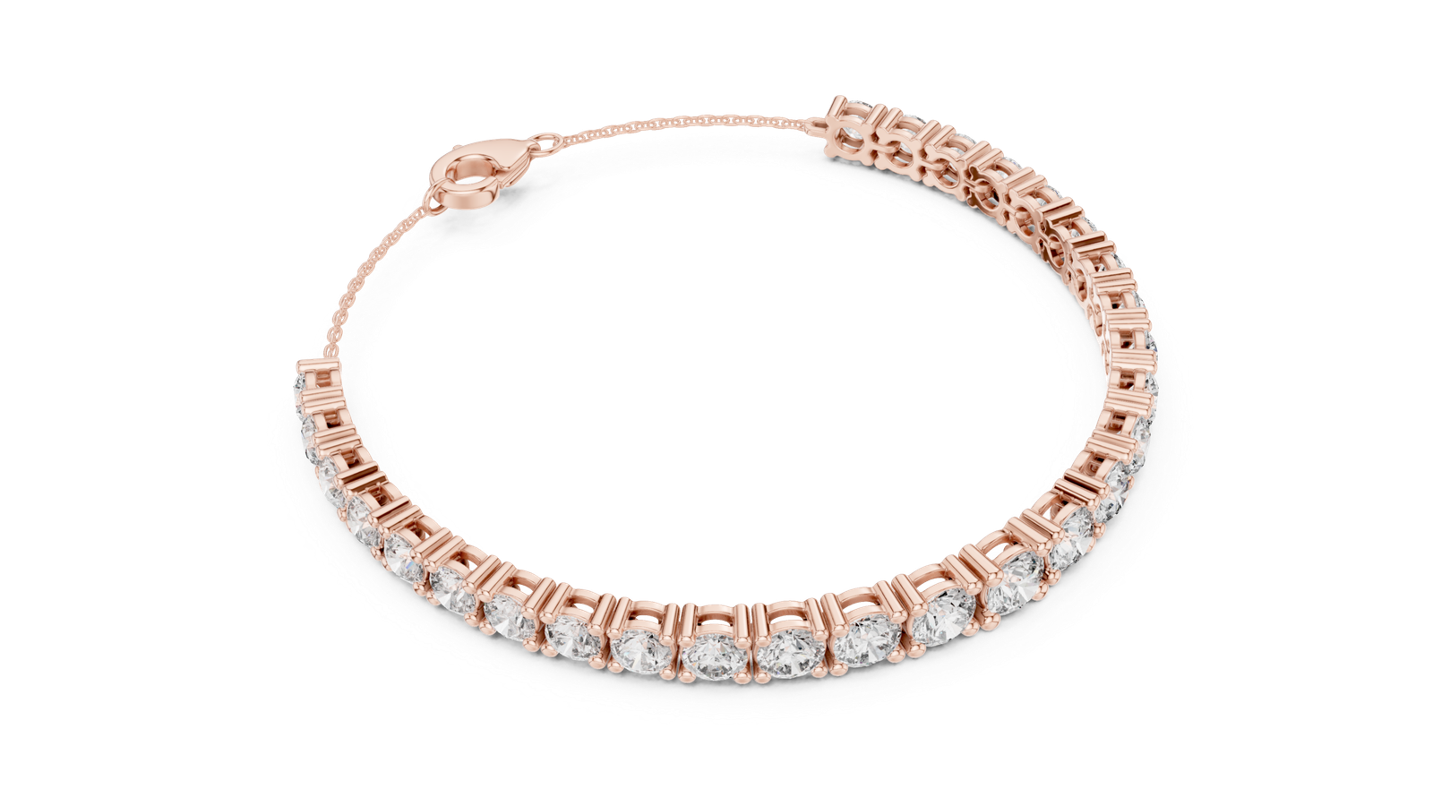 Élysée Graduated Round Diamond Chain Bracelet