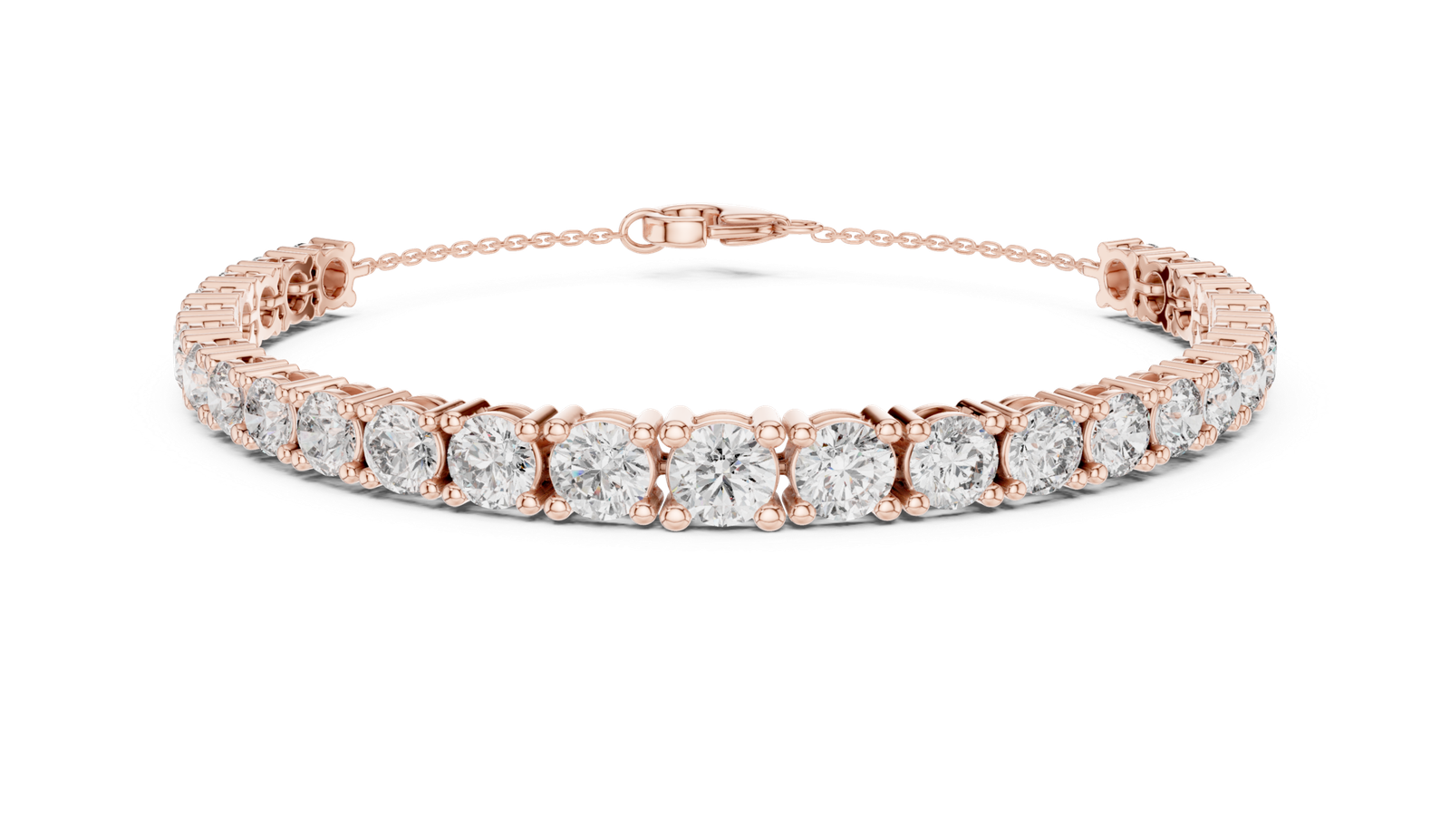 Élysée Graduated Round Diamond Chain Bracelet