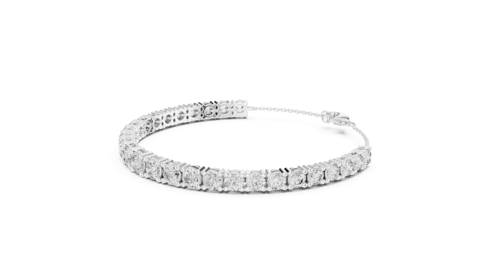 Élysée Graduated Round Diamond Chain Bracelet
