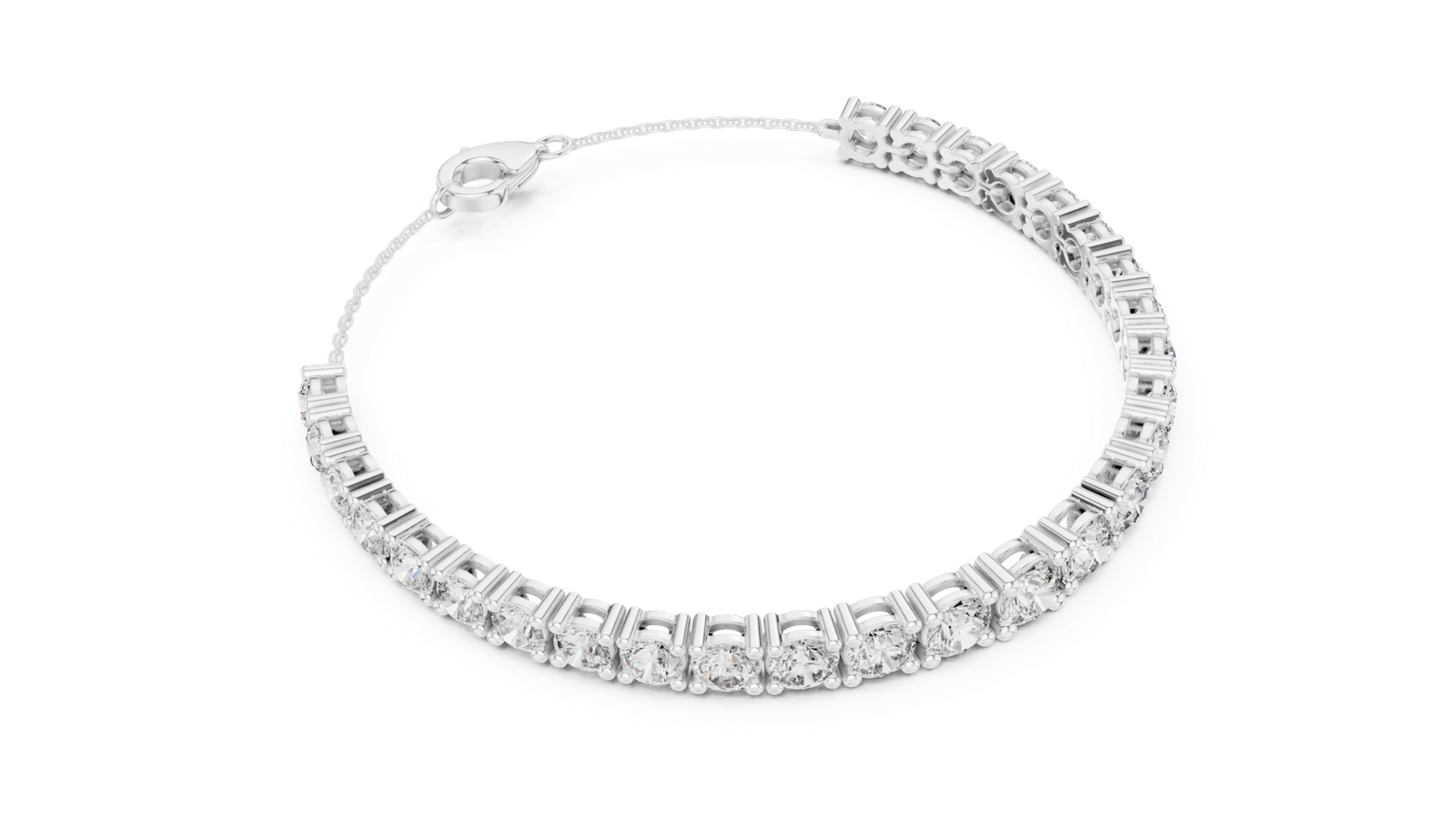 Élysée Graduated Round Diamond Chain Bracelet