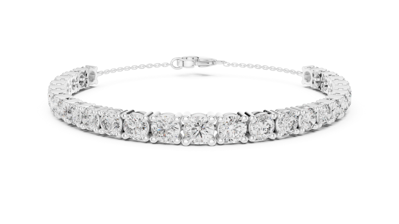 Élysée Graduated Round Diamond Chain Bracelet