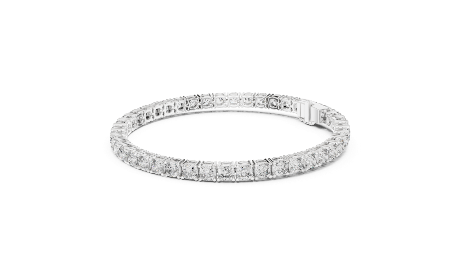Nocturne Cushion Diamond Tennis Bracelet