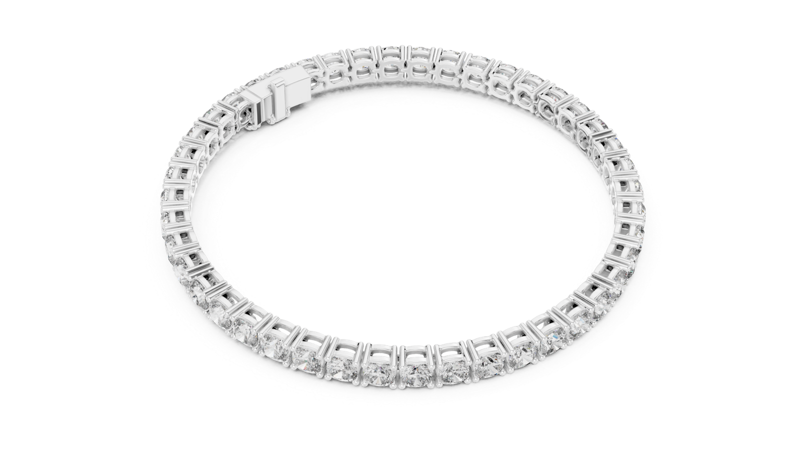 Nocturne Cushion Diamond Tennis Bracelet
