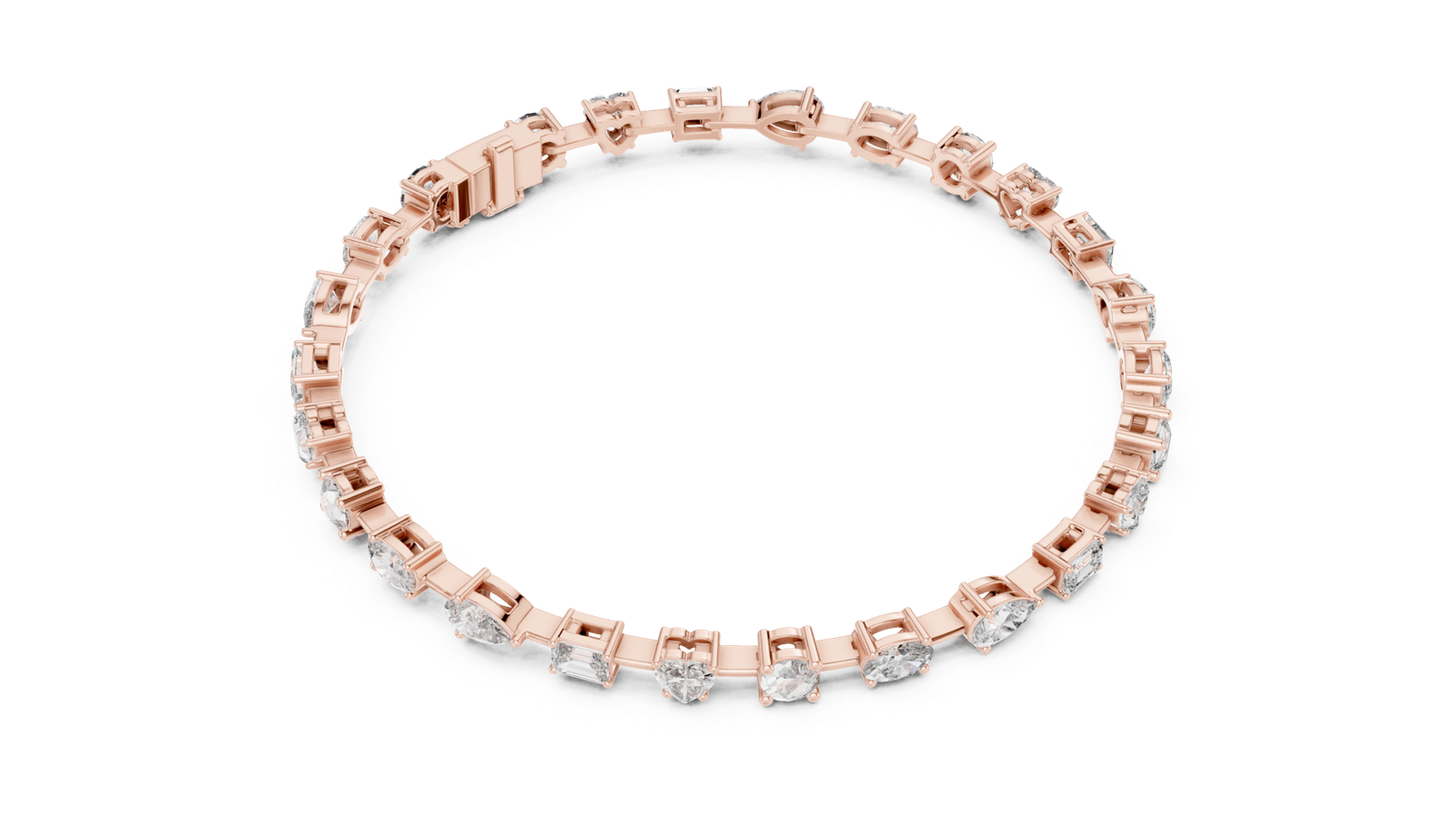 Château Multi Shape Diamond Tennis Bracelet