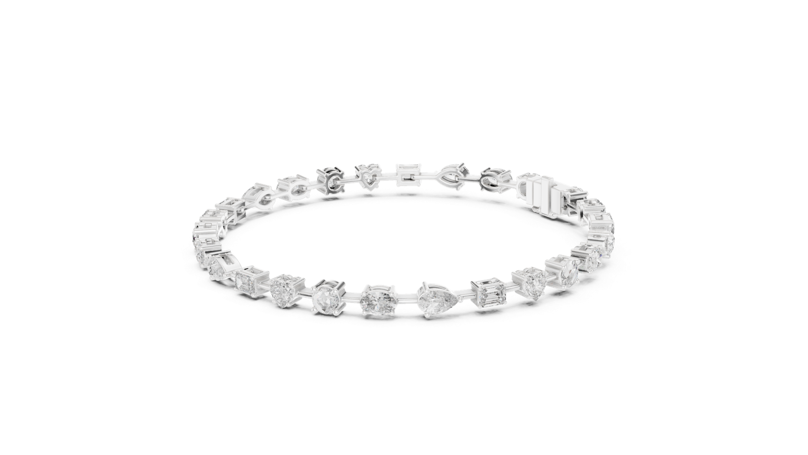 Château Multi Shape Diamond Tennis Bracelet