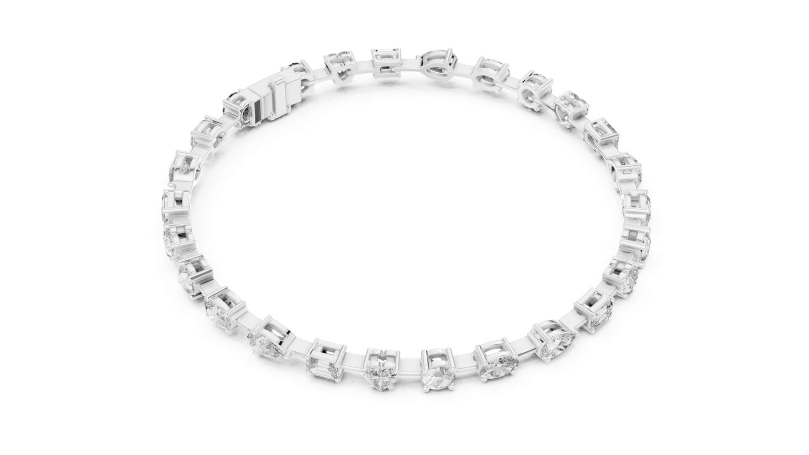 Château Multi Shape Diamond Tennis Bracelet