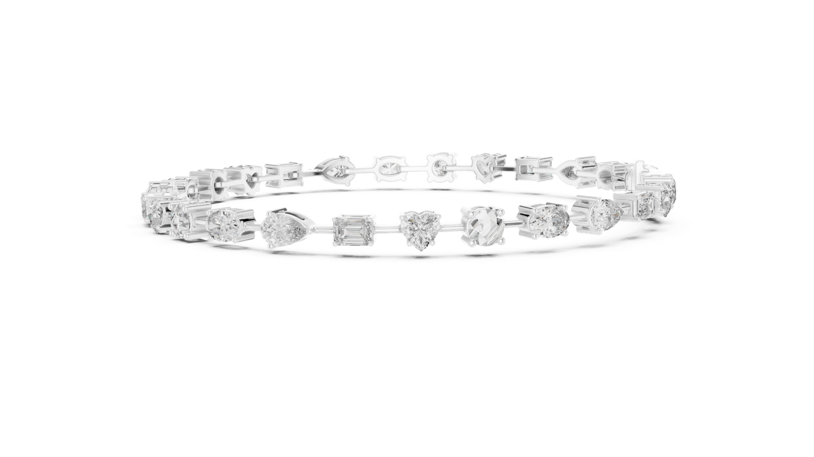 Château Multi Shape Diamond Tennis Bracelet