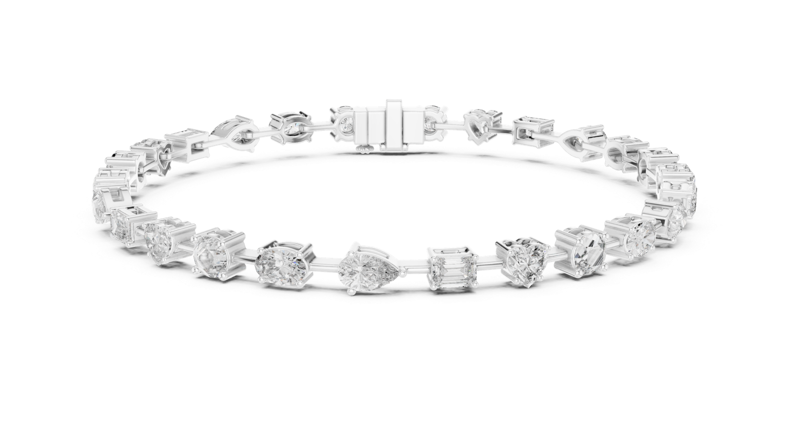 Château Multi Shape Diamond Tennis Bracelet
