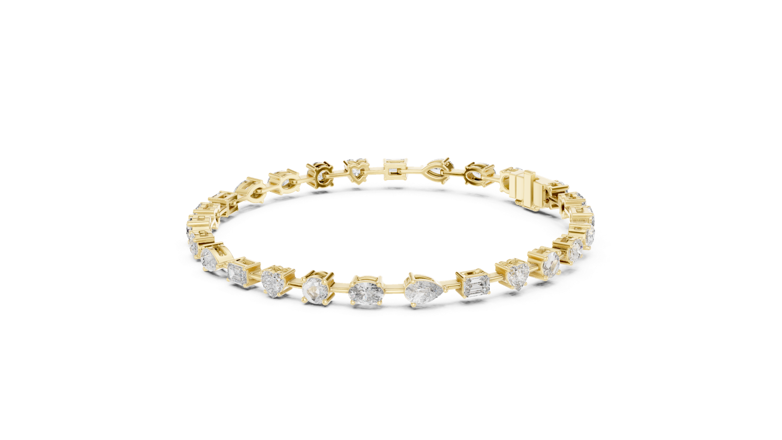 Château Multi Shape Diamond Tennis Bracelet