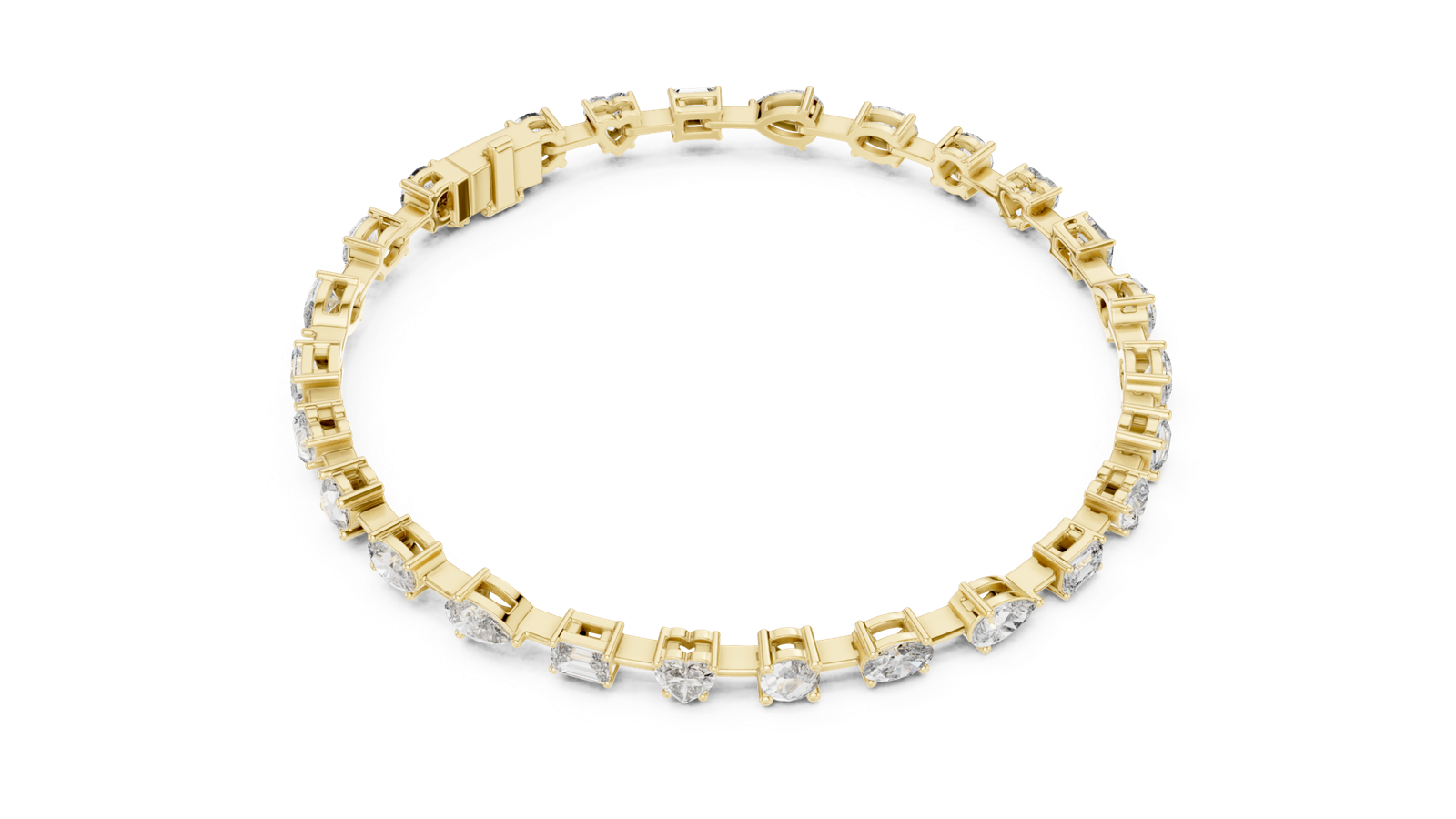 Château Multi Shape Diamond Tennis Bracelet
