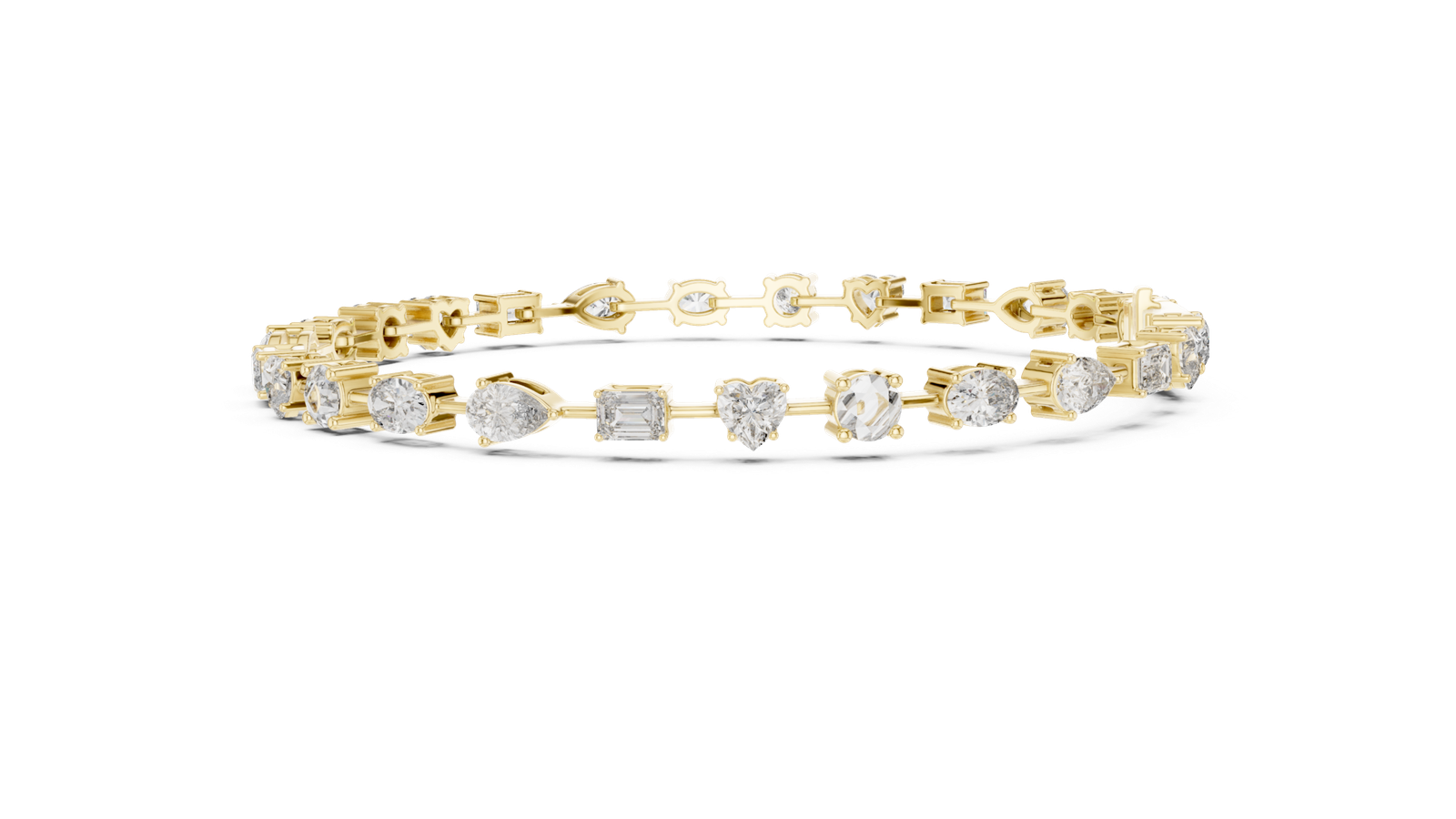 Château Multi Shape Diamond Tennis Bracelet