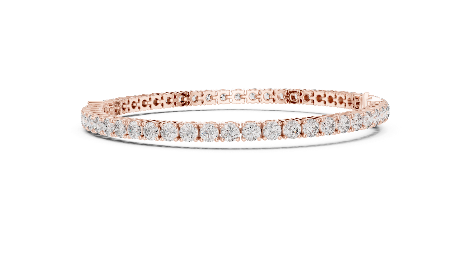 Radiance Pear Centre Round Diamond Tennis Bracelet