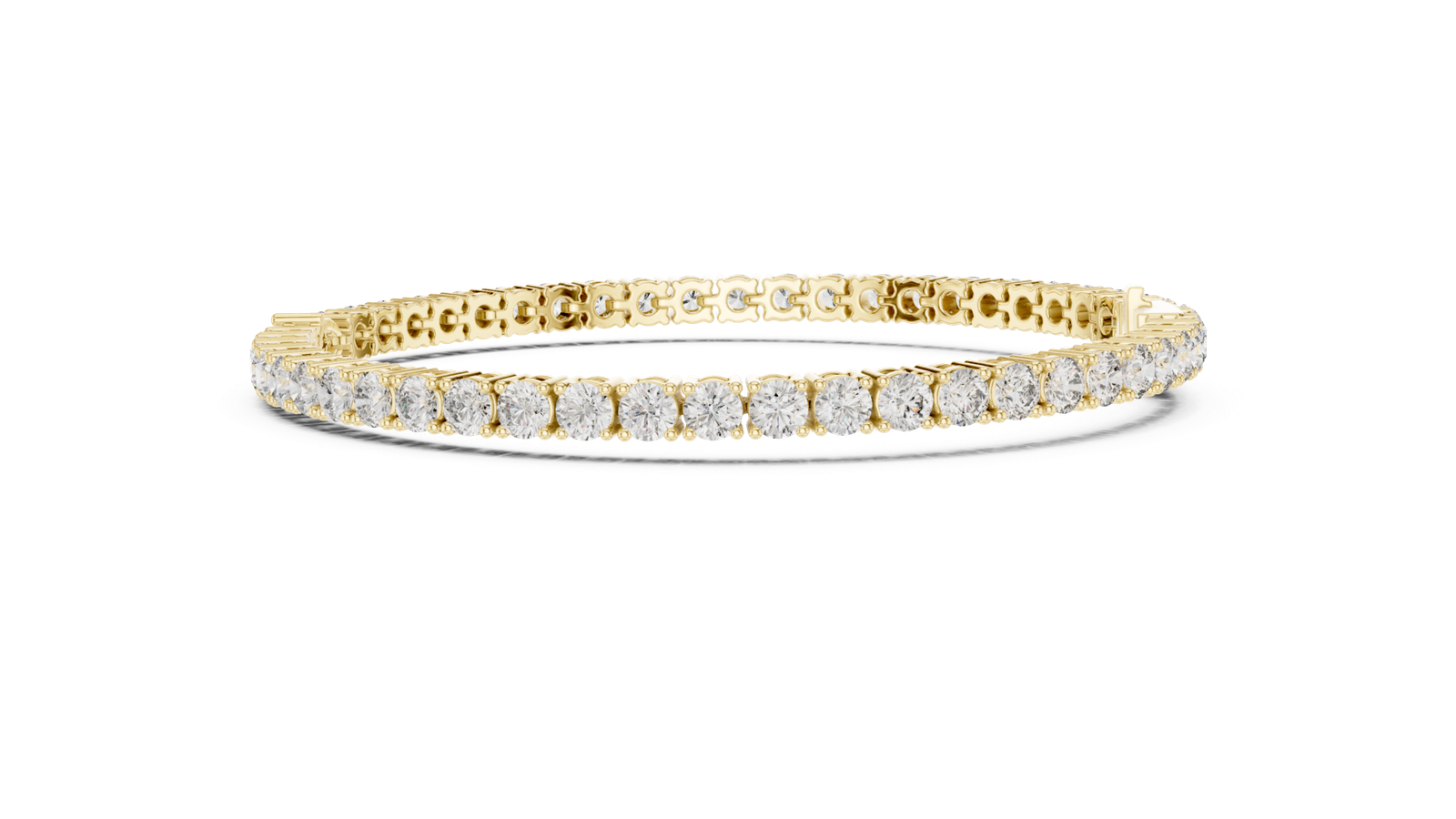 Radiance Pear Centre Round Diamond Tennis Bracelet