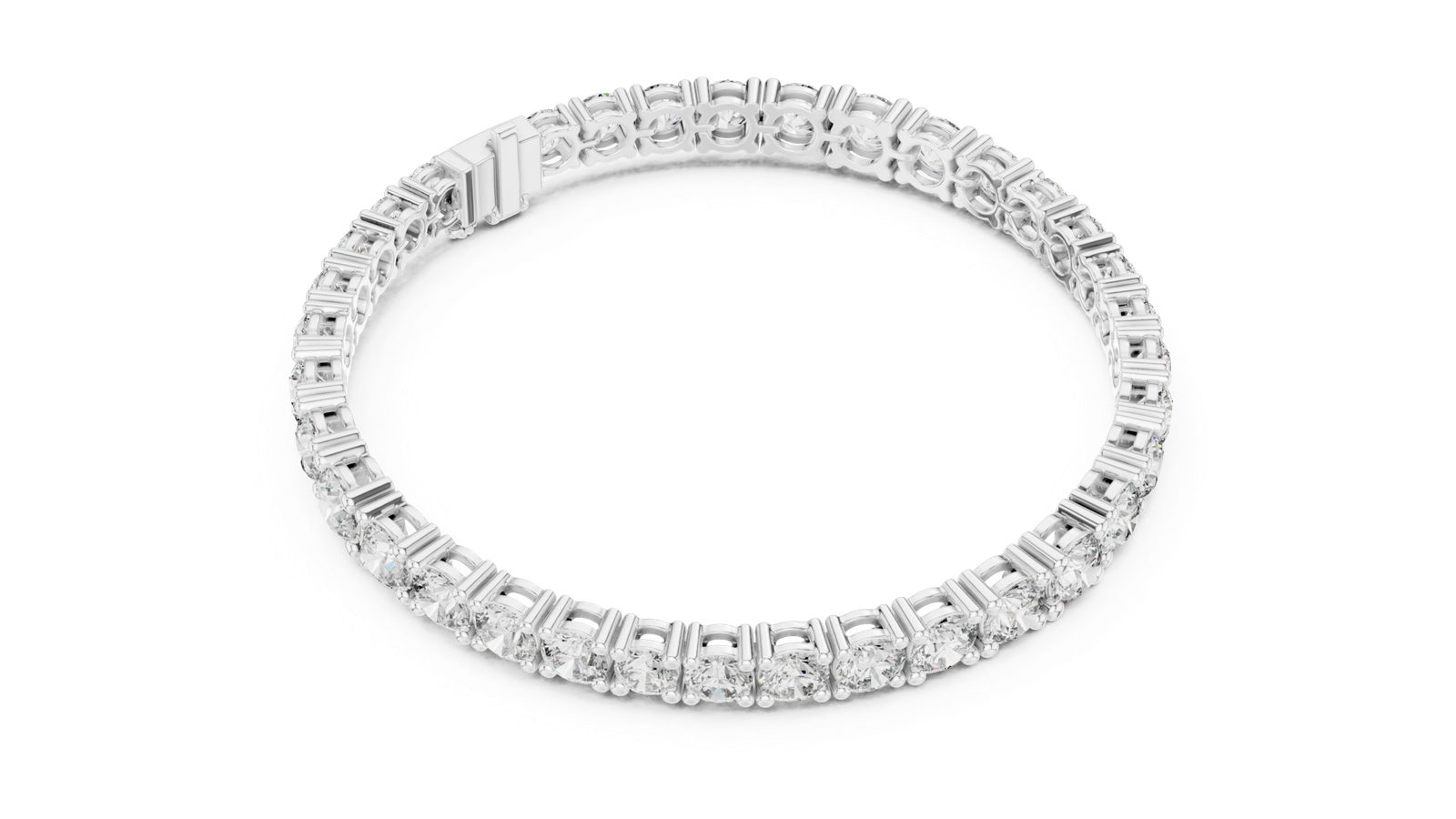 Regalia Graduated Round Diamond Tennis Bracelet