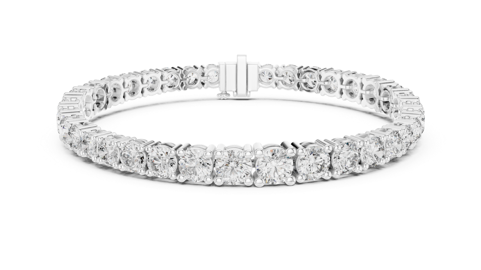 Regalia Graduated Round Diamond Tennis Bracelet