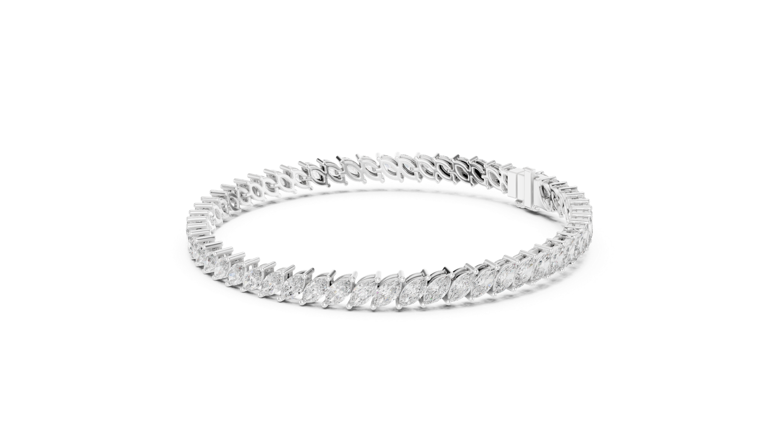 Versailles Marquise Diamond Tennis Bracelet