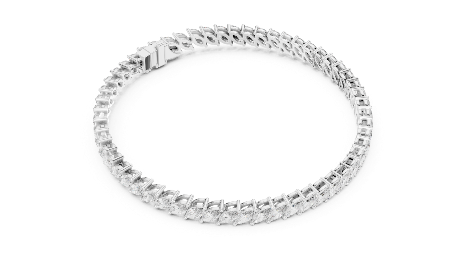 Versailles Marquise Diamond Tennis Bracelet
