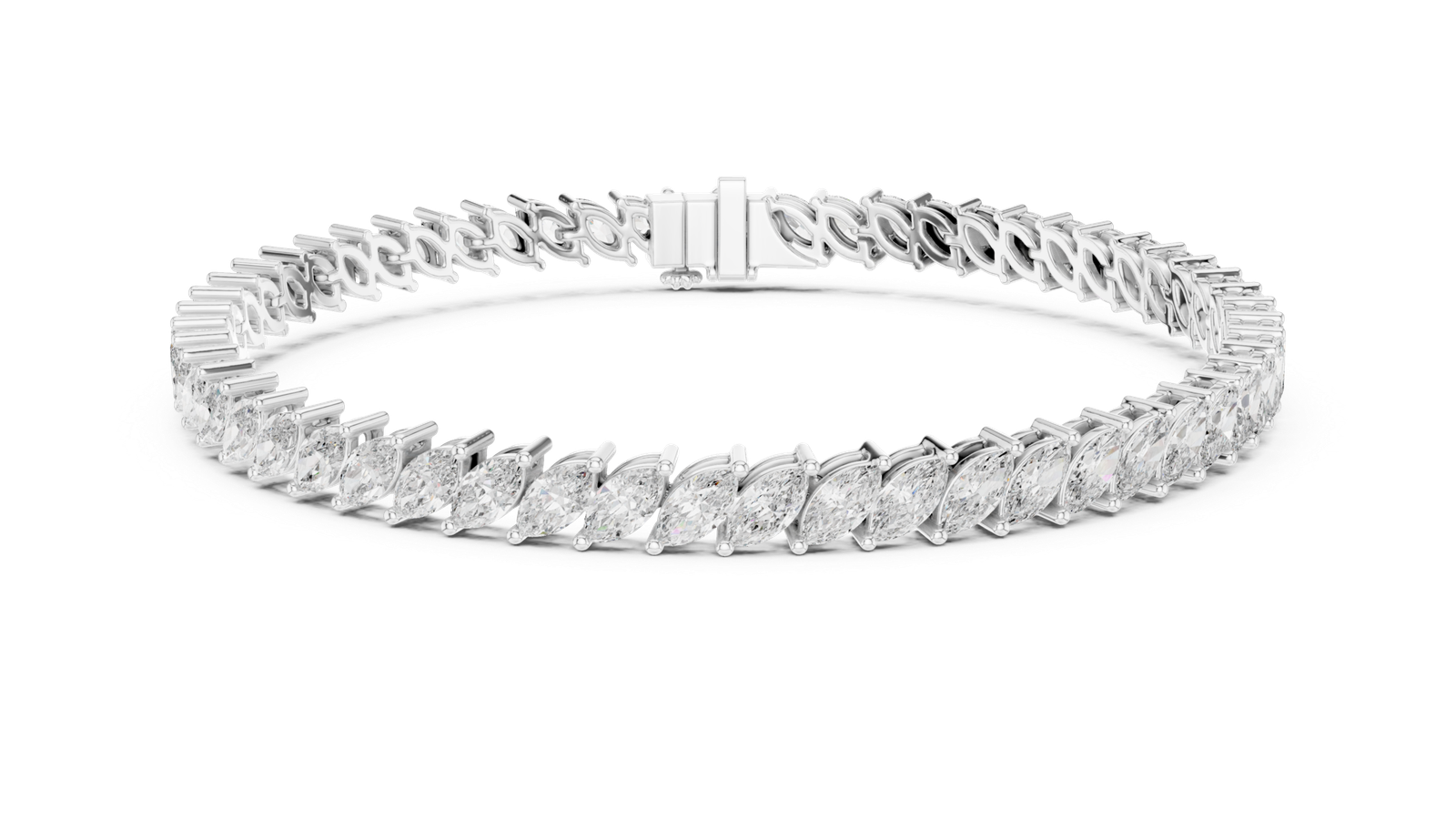 Versailles Marquise Diamond Tennis Bracelet