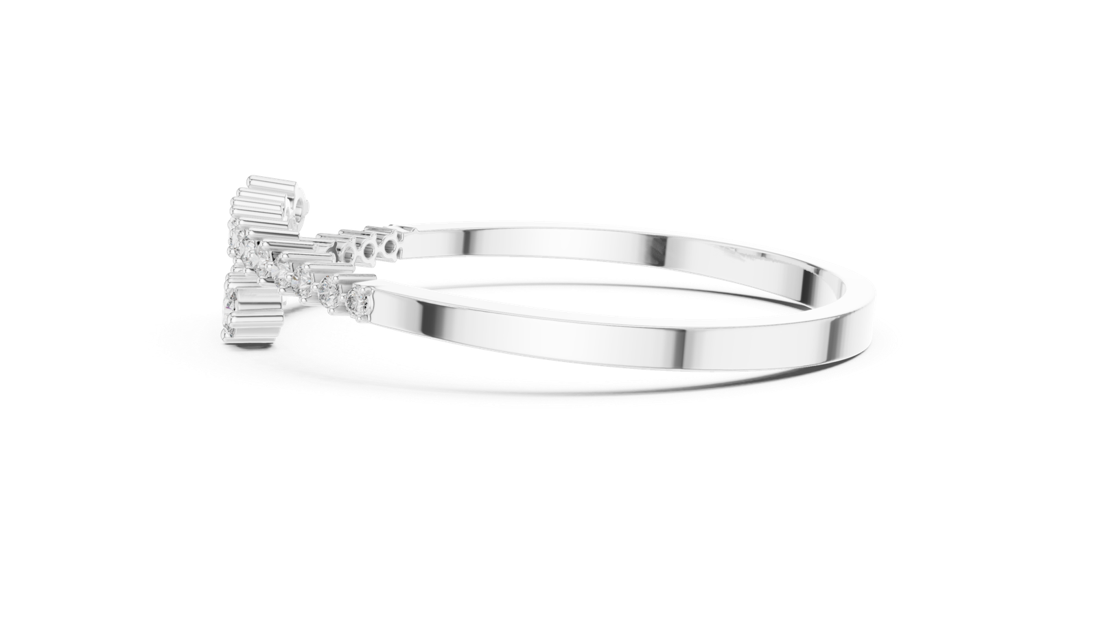 Palais Graduated Round Diamond Bangle Bracelet