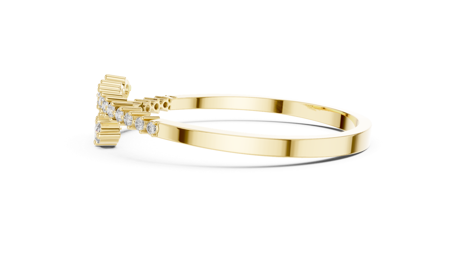 Palais Graduated Round Diamond Bangle Bracelet