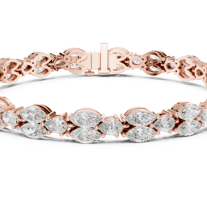 Astra Pear Marquise Diamond Tennis Bracelet