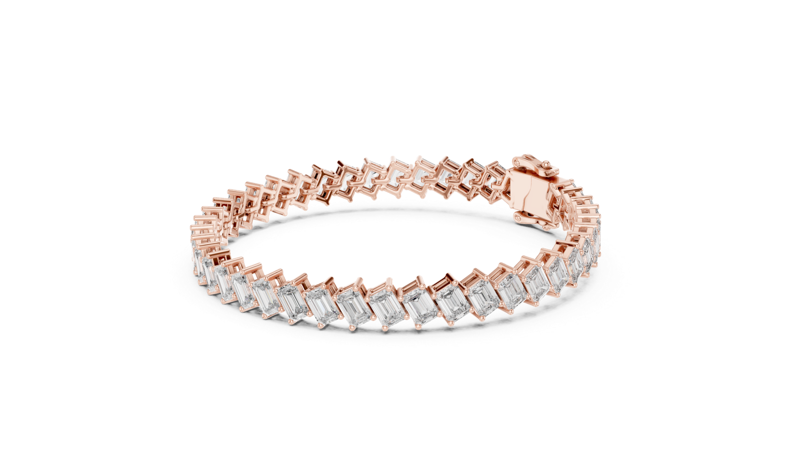 Montclair Emerald Cut Diamond Tennis Bracelet