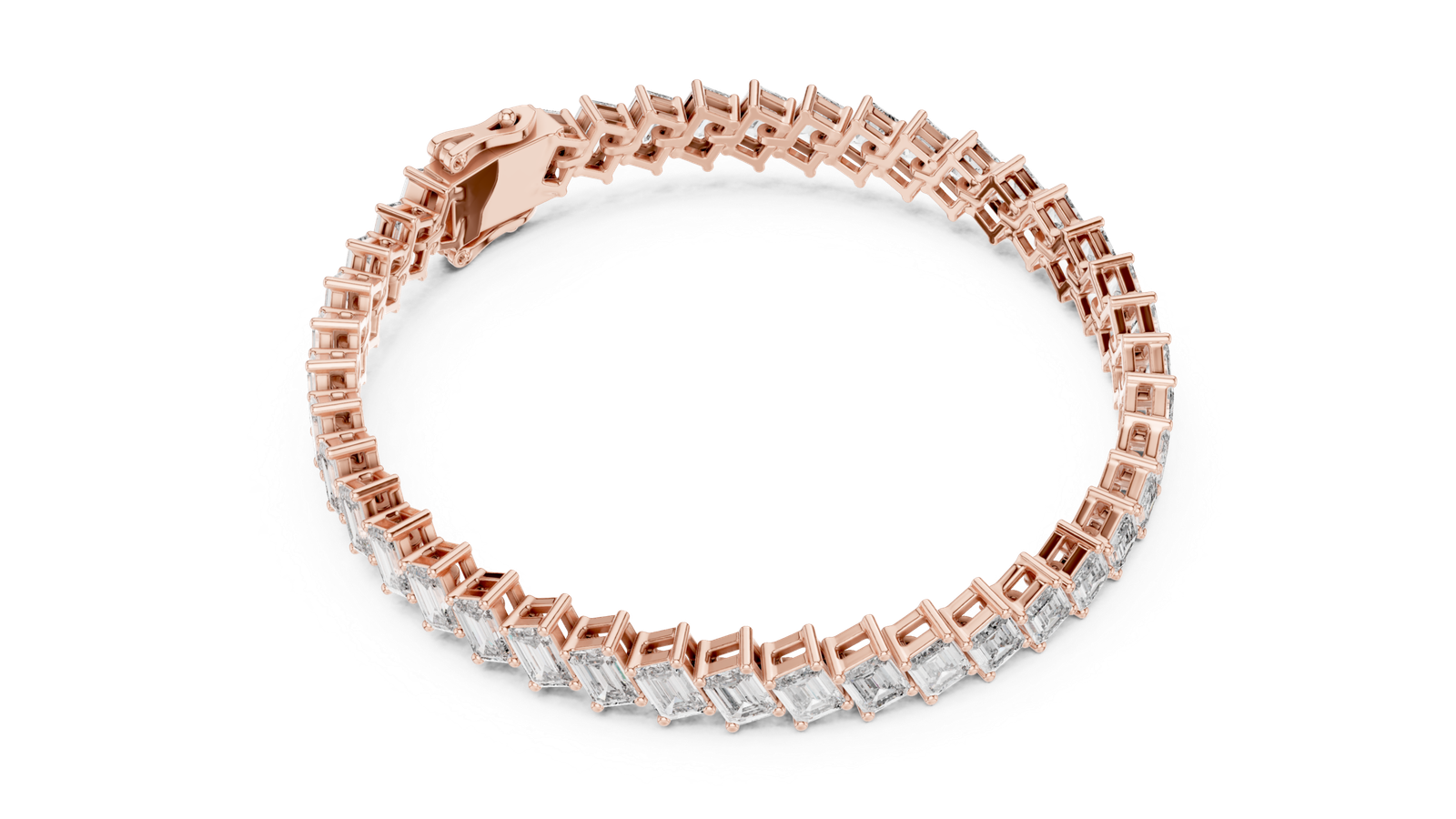 Montclair Emerald Cut Diamond Tennis Bracelet