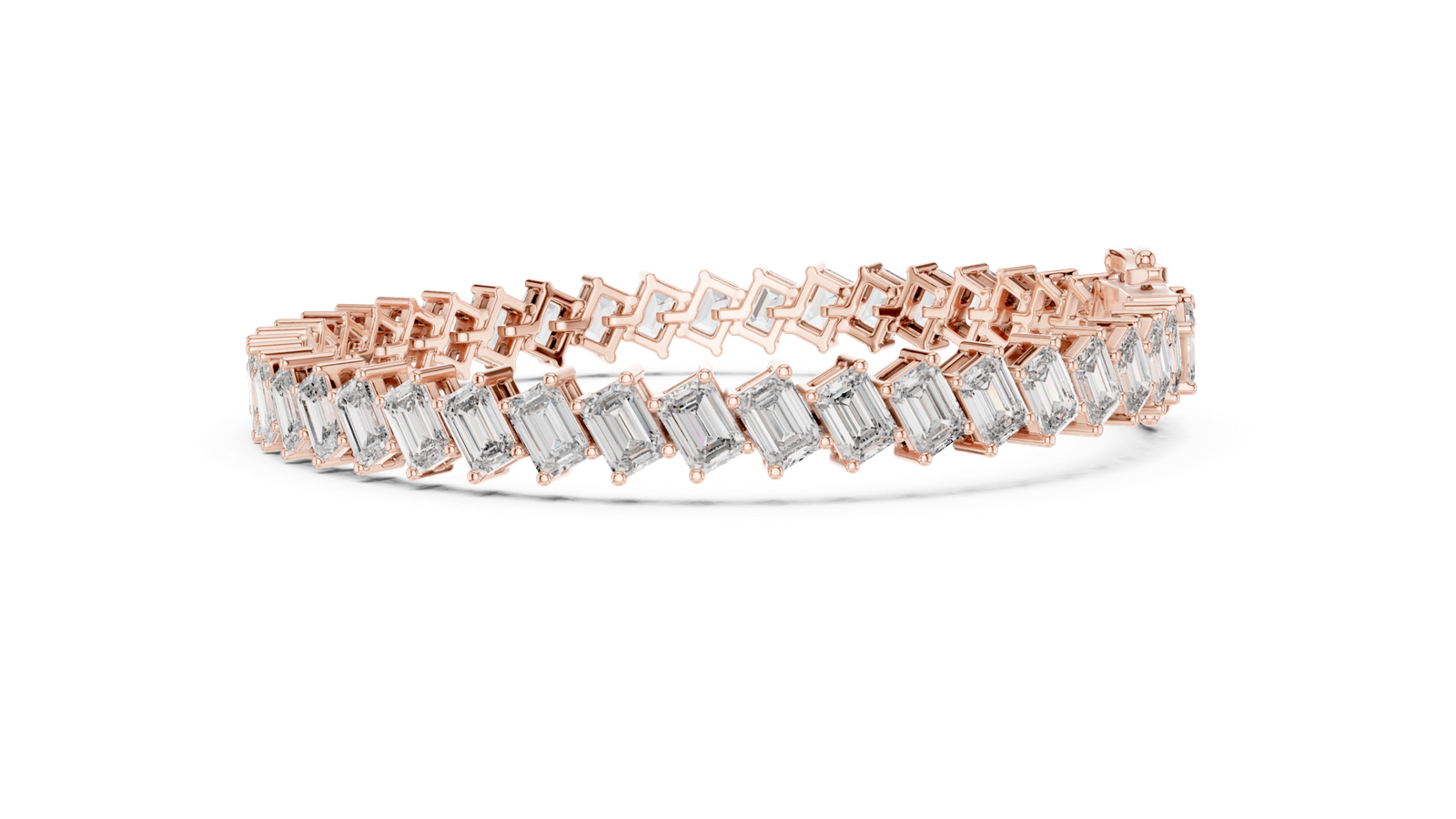 Montclair Emerald Cut Diamond Tennis Bracelet