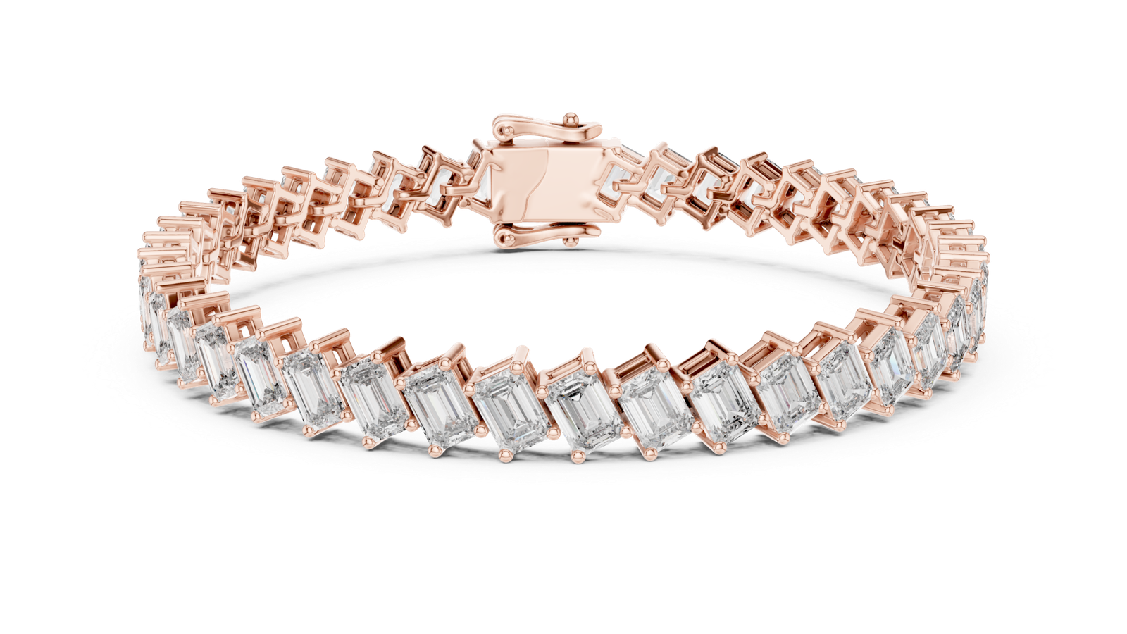 Montclair Emerald Cut Diamond Tennis Bracelet