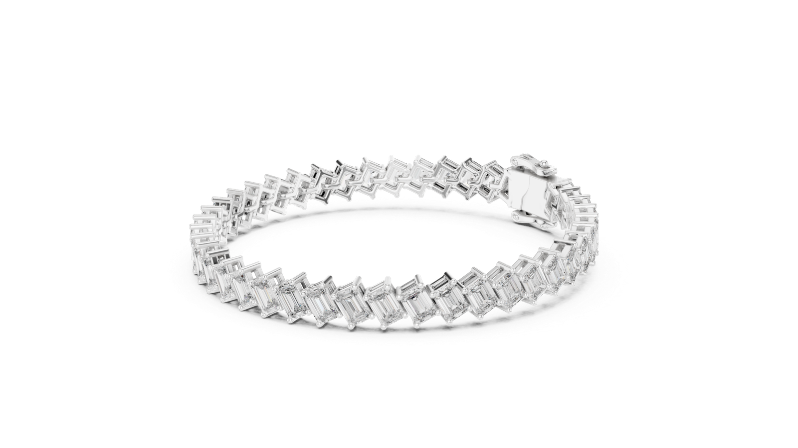Montclair Emerald Cut Diamond Tennis Bracelet