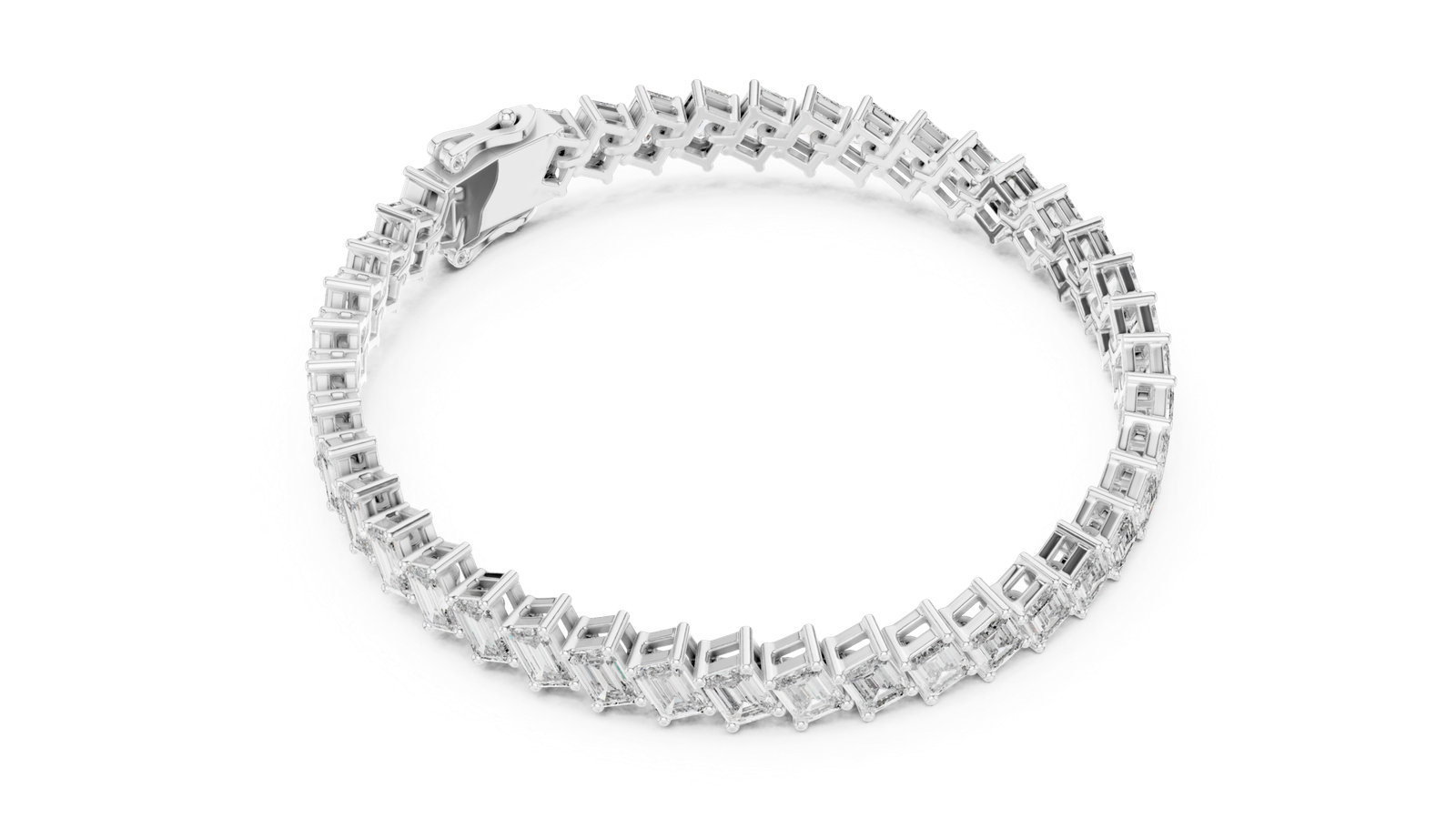 Montclair Emerald Cut Diamond Tennis Bracelet