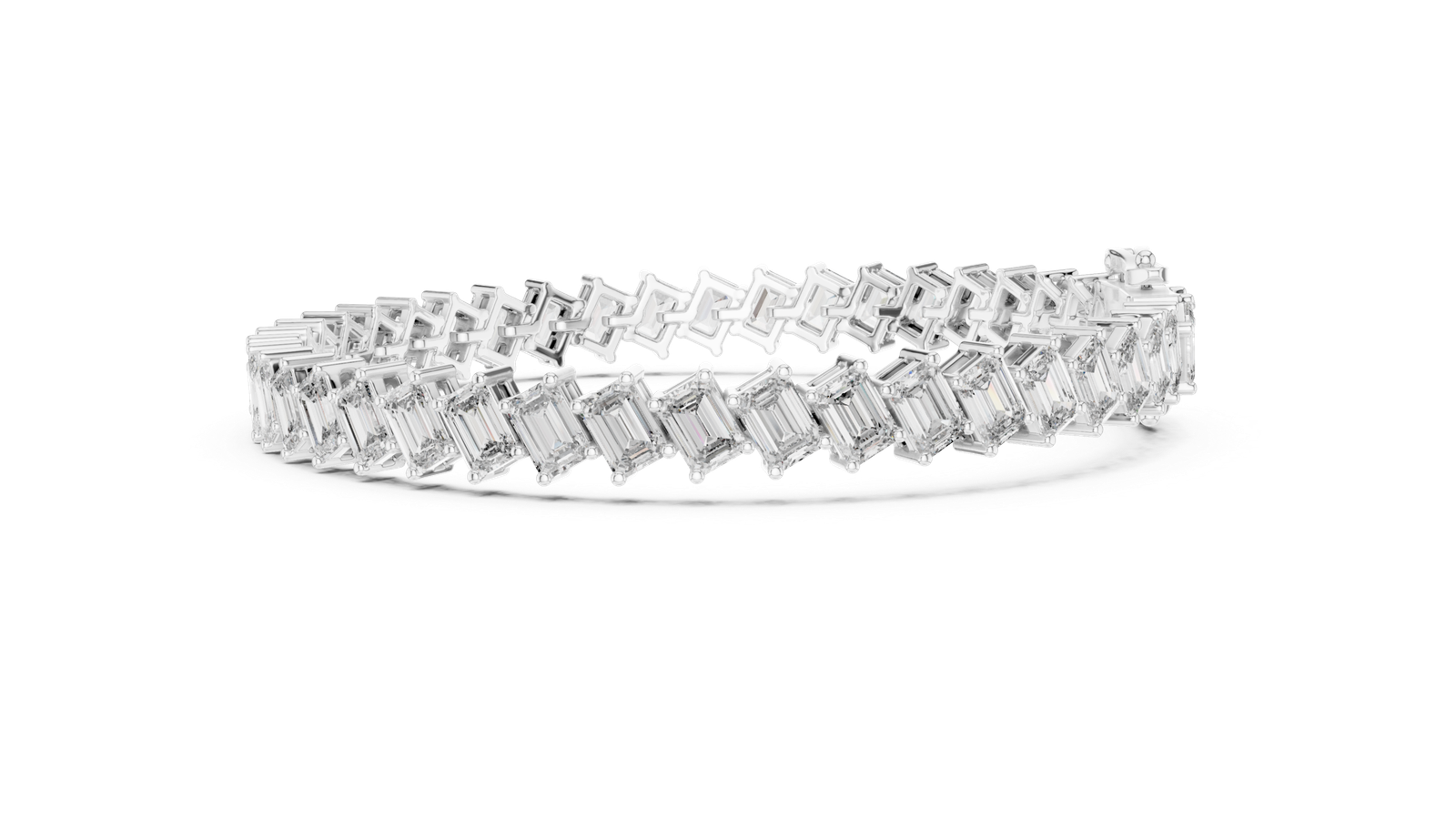 Montclair Emerald Cut Diamond Tennis Bracelet