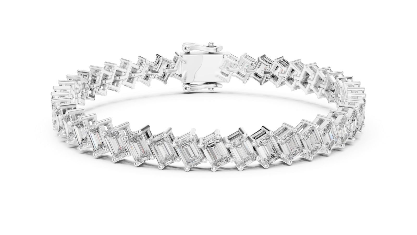 Montclair Emerald Cut Diamond Tennis Bracelet