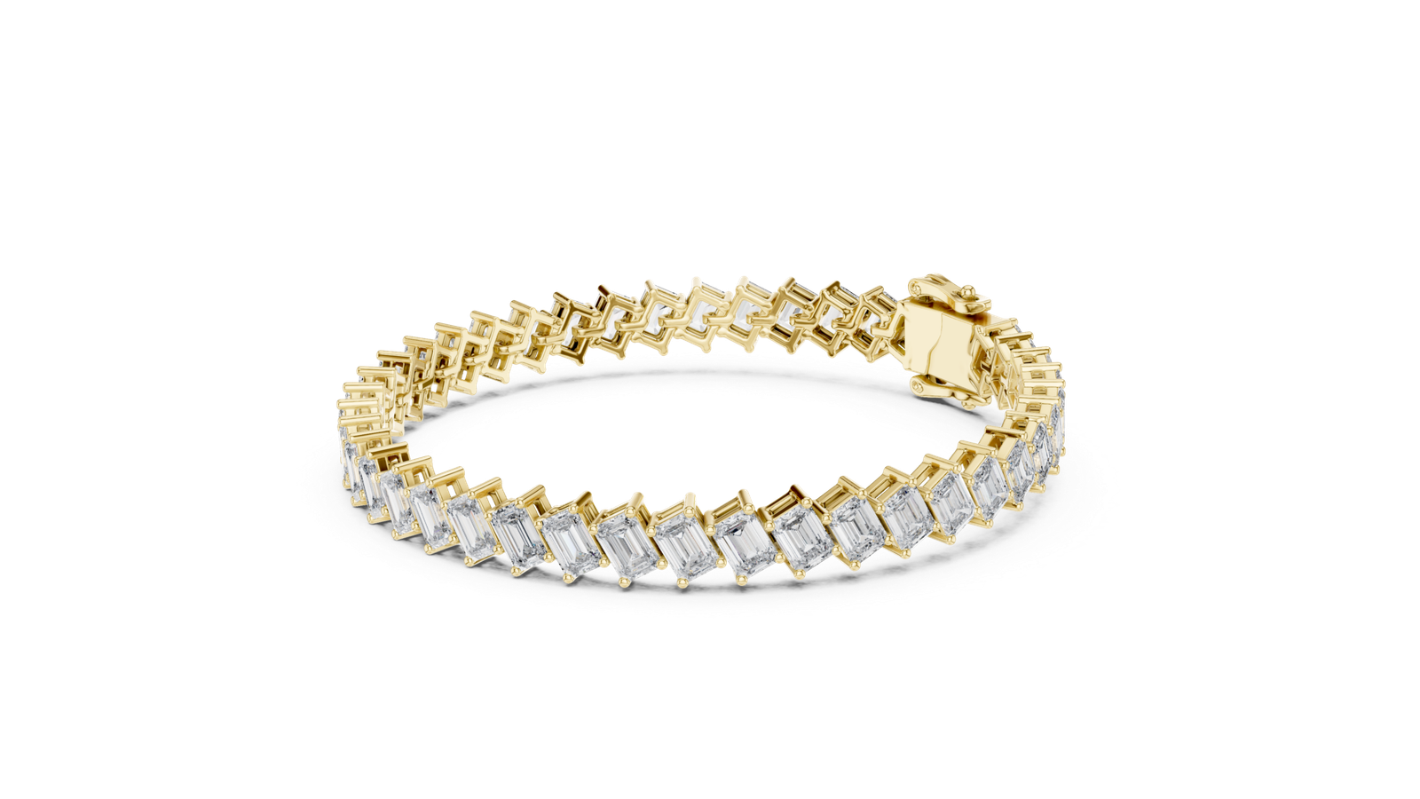 Montclair Emerald Cut Diamond Tennis Bracelet