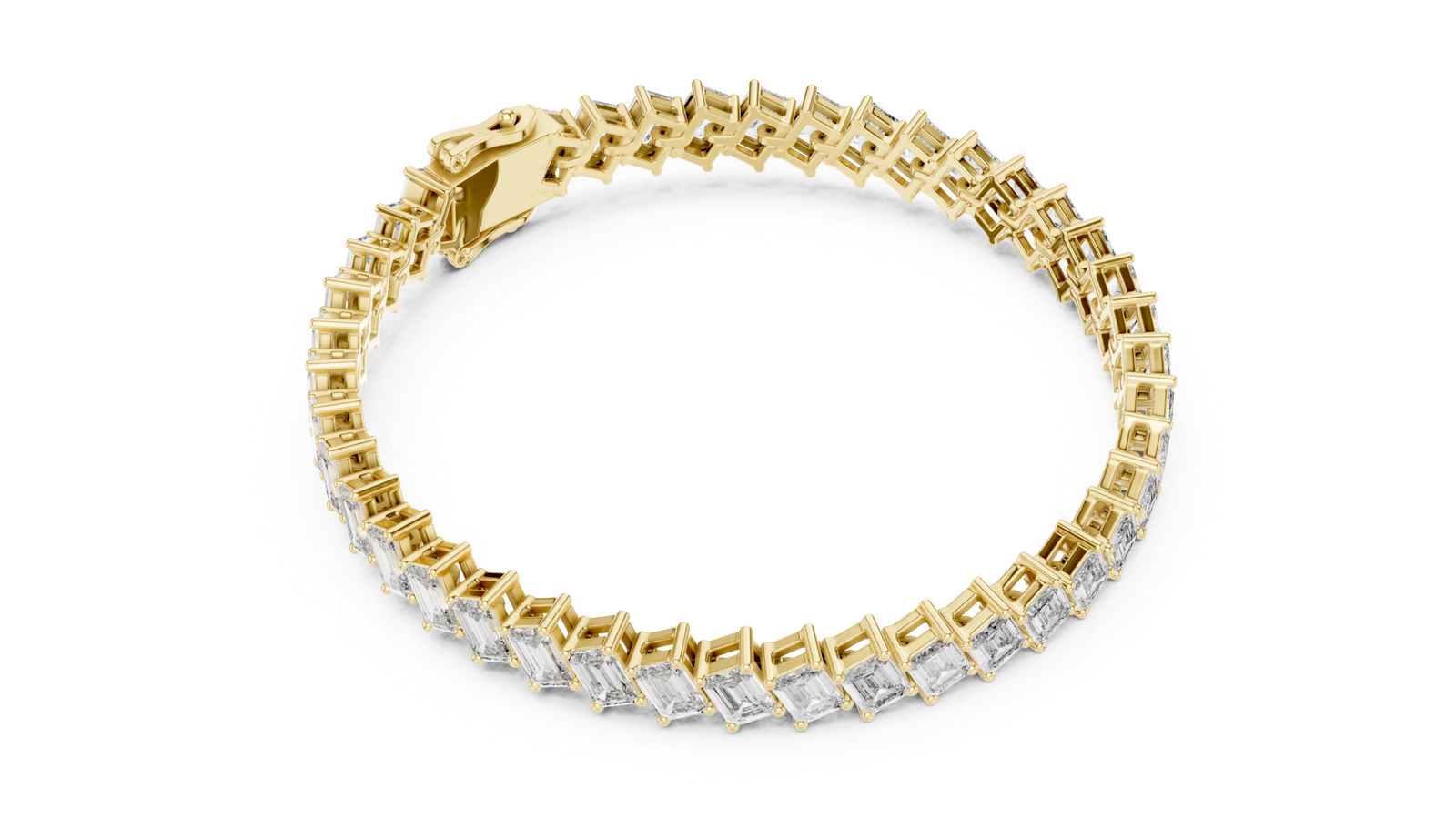 Montclair Emerald Cut Diamond Tennis Bracelet