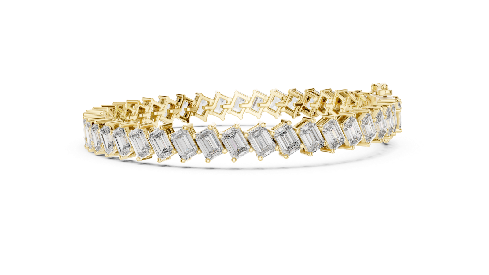 Montclair Emerald Cut Diamond Tennis Bracelet