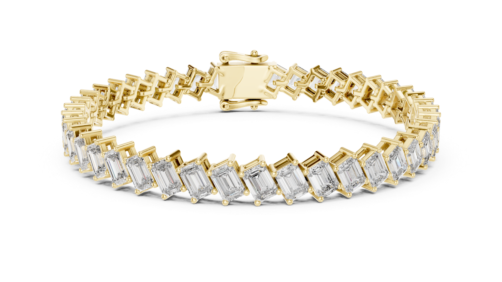 Montclair Emerald Cut Diamond Tennis Bracelet