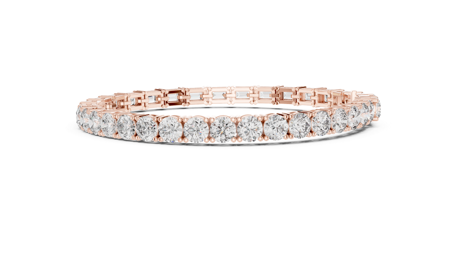 Valleria Round Emerald Multi Shape Diamond Bracelet