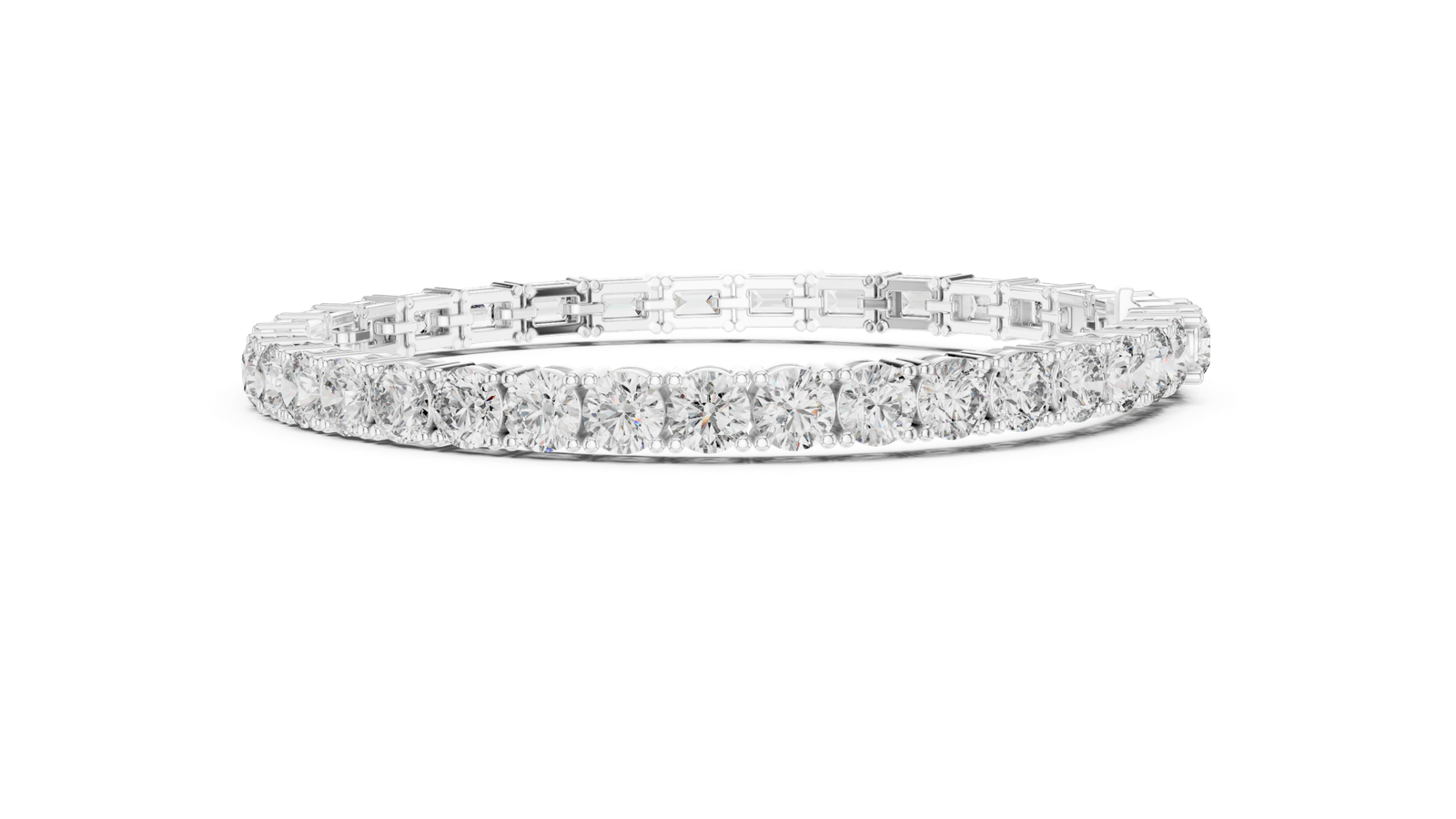 Valleria Round Emerald Multi Shape Diamond Bracelet
