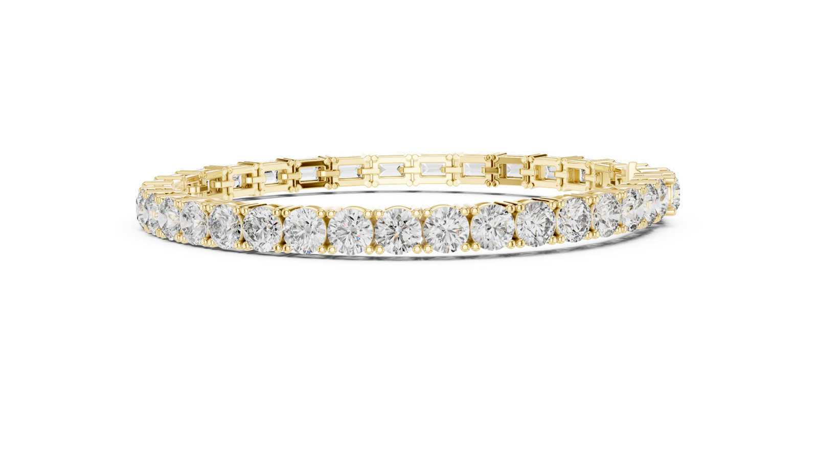 Valleria Round Emerald Multi Shape Diamond Bracelet