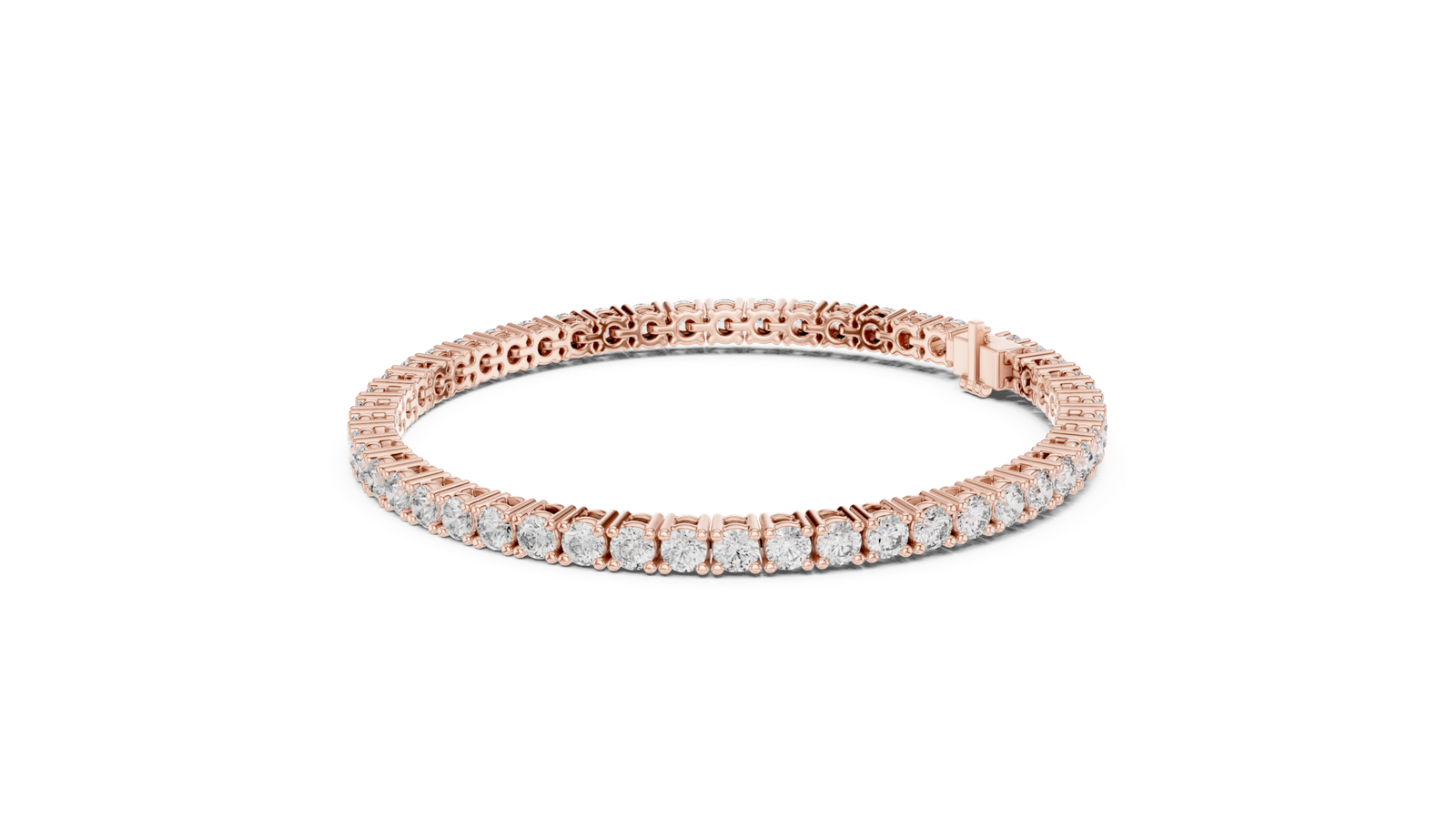 Clarion Signature Round Diamond Tennis Bracelet