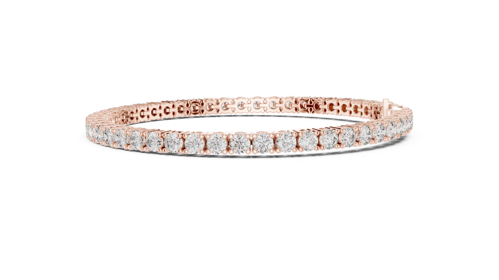 Clarion Signature Round Diamond Tennis Bracelet